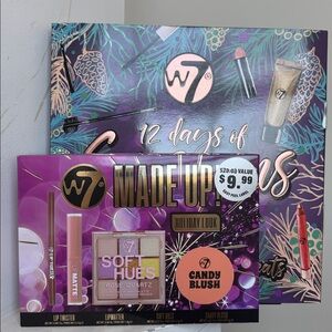 W7 12 Days of Gorgeous Advent Calendar and W7 Made Up! Holiday look Bundle NIB